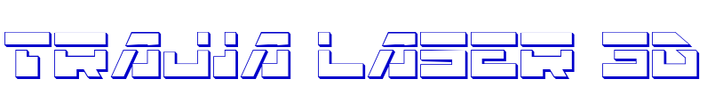 Trajia Laser 3D font